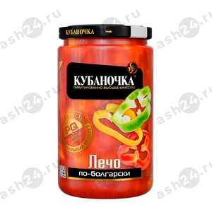 Бакалея Консервы Лечо КУБАНОЧКА по-болгарски 720г с/б