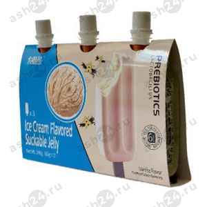 Молочные продукты Желе BIG LAZY BEAR мороженое ваниль 80г