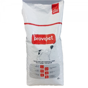 Корм для собак PROVIPET для всех пород с говядиной вес