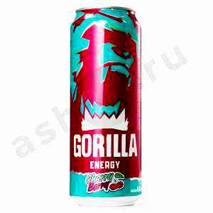Напитки Энергетик GORILLA lychee charry berry 0,5л ж/б (2535)