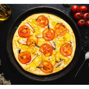 Пицца Курица помидор грибы 35см