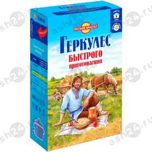 Бакалея Хлопья овсяные ГЕРКУЛЕС быстрого приготовления 420г коробка