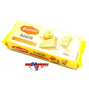 Вафли ЯШКИНО с вареной сгущенкой 300г