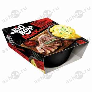 Бакалея Лапша БИГ БОН тушеная говядина, зелень и пряности 110г лоток