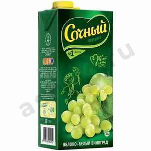 Напитки Сок СОЧНЫЙ яблоко белый виноград 1,95л т/п