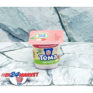 Молочные продукты Творожок ТЕМА клубника банан 95г