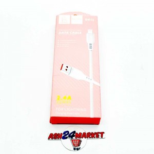 Моб. аксессуары Кабель DENMEN D01L lightning белый