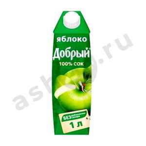 Напитки Сок ДОБРЫЙ яблоко 1л т/п