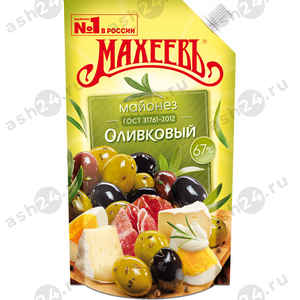 Бакалея Майонез МАХЕЕВЪ оливковый 400г м/у
