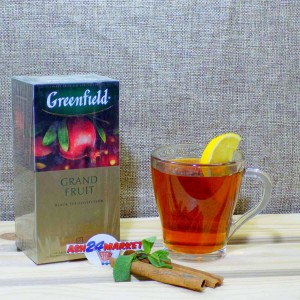 Чай GREENFIELD черный байховый с ароматом граната 25пак