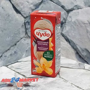 Молочные продукты Коктейль ЧУДО ванильный пломбир 2% 0,2л т/п (9003)