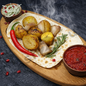 Мангал Картофель на мангале с салом (100г)