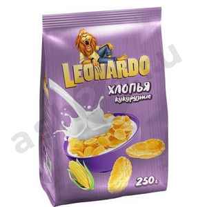 Бакалея Завтрак готовый LEONARDO хлопья кукурузные 250г м/у