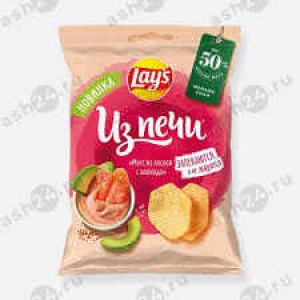 Чипсы LAYS ИЗ ПЕЧИ мусс из лосося с авокадо 81г