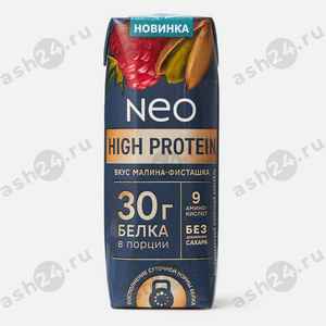 Молочные продукты Йогурт NEO high protein малина фисташка 260г т/п