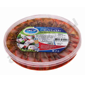 Сельдь ЭКОР аля-лосось 180г (круглая)