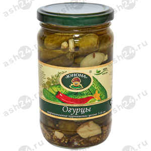 Бакалея Консервы Корнишоны ЮНОНА 370г с/б