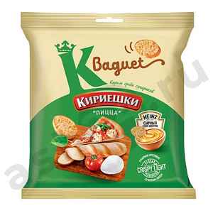 Сухарики КИРИЕШКИ пицца + соус сырный 45г