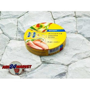 Молочные продукты Сыр ВИТАКО ассорти сливочный/ветчина 140г сектор