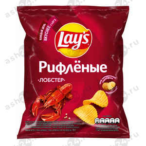 Чипсы LAYS рифленые лобстер 70г