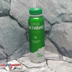 Молочные продукты Йогурт АКТИБИО натуральный 1,8% 260г бутылка (2732)
