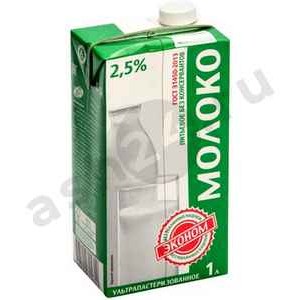 Молочные продукты Молоко ЭКОНОМ 2,5% 1л т/п (2760)