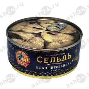 Бакалея Консервы Сельдь СОХРАНИМ ТРАДИЦИИ бланшированная в масле240г ж/б