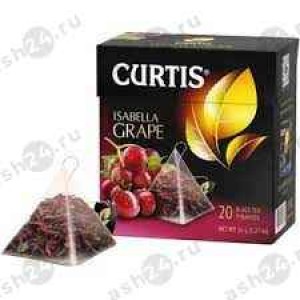 Чай CURTIS черный isabella grape 20пак