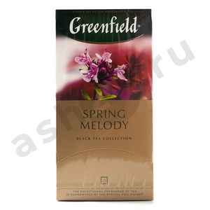 Чай GREENFIELD черный байховый с ароматом фруктов и душистых трав 25пак