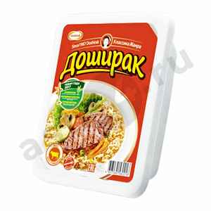Бакалея Лапша ДОШИРАК говядина 90г лоток