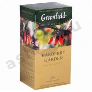 Чай GREENFIELD черный байховый с ароматом барбариса 25пак