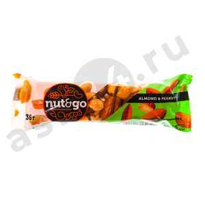 Батончик NUT and GO миндально-арахисовый 36г
