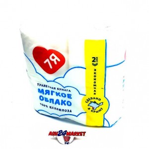 Туалетная бумага 7Я мягкое облако 2 слоя 4 рулона