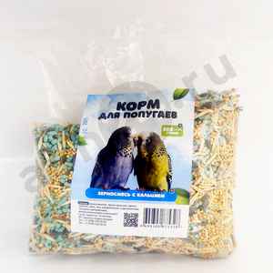 Корм для попугаев зерносмесь с кальцием 500г