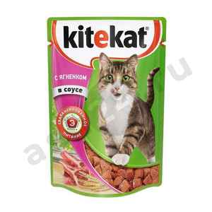 Корм для кошек KITEKAT ягненок 85г (5098)
