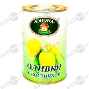 Бакалея Консервы Оливки ЮНОНА б/к 300г ж/б