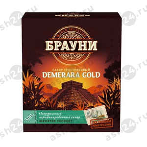 Бакалея Сахар кусковой тростниковый БРАУНИ 500г