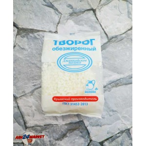 Молочные продукты Творог ДЖАНКОЙ нежирный 450г (2845)