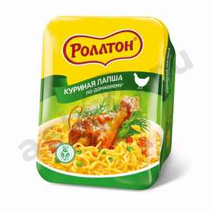Бакалея Лапша РОЛЛТОН куриная по-домашнему 90г лоток