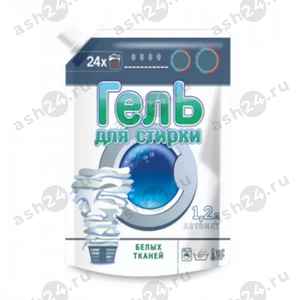 Гель для стирки ВЕСТАР белых тканей 1,2л м/у