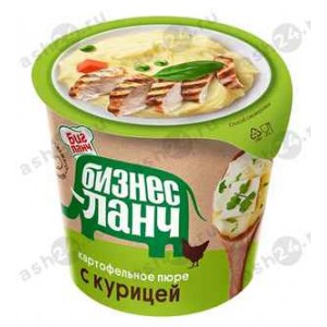 Бакалея Пюре картофельное БИЗНЕС ЛАНЧ курица 40г стакан