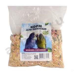 Корм для попугаев зерносмесь с витаминами 500г