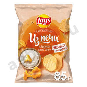 Чипсы LAYS ИЗ ПЕЧИ лисички в сметане 85г