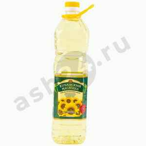 Бакалея Масло растительное КУБАНСКИЙ МАСЛОДЕЛ 1л