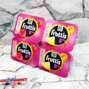 Молочные продукты Йогурт FRUTTIS малина ананас дыня 8% 115г (3128)