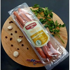 Сосиски ТМ СТАРОДВОРЬЕ баварские с сыром 350гр шт