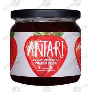 Бакалея Консервы Варенье ANTARI из клубники 440г с/б