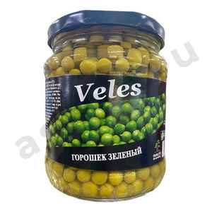 Бакалея Консервы Горошек зеленый VELES 460г с/б