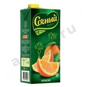Напитки Сок СОЧНЫЙ апельсин 1,95л т/т