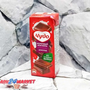 Молочные продукты Коктейль ЧУДО шоколад 3% 216г т/п (0018)